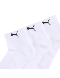 Skarpety puma cushioned quarter 3 pak białe 938581 02 2