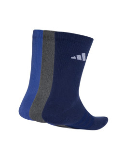 Skarpety adidas cushioned sportswear crew 3p granatowe, szare, niebieskie kq6762 2