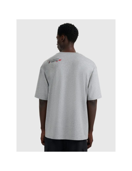 T-shirt oversize z nadrukiem męski 4f 4fraw25ttshm3257-27m