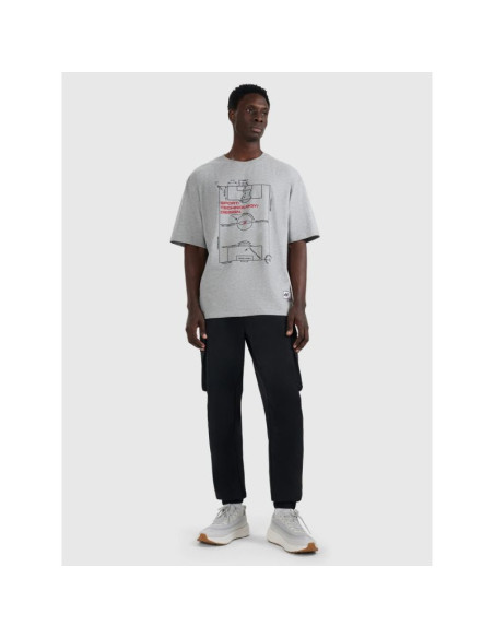 T-shirt oversize z nadrukiem męski 4f 4fraw25ttshm3257-27m