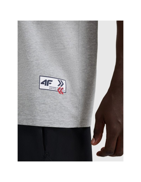T-shirt oversize z nadrukiem męski 4f 4fraw25ttshm3257-27m