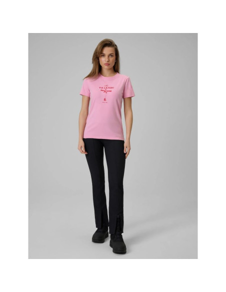 T-shirt regular z nadrukiem damski 4f 4frss26ttshf3448-56s