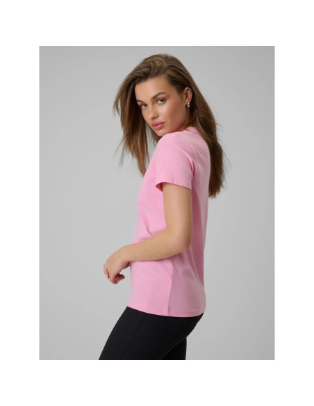 T-shirt regular z nadrukiem damski 4f 4frss26ttshf3448-56s