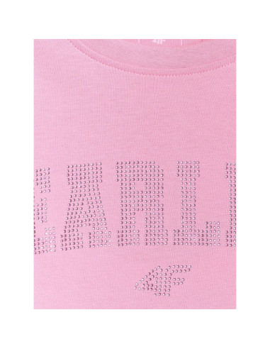 T-shirt loose z nadrukiem dziewczęcy 4f 4fjrss26ttshf3453-56s