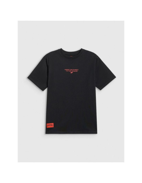 T-shirt loose z nadrukiem chłopięcy 4f 4fjrss26ttshm3835-20s