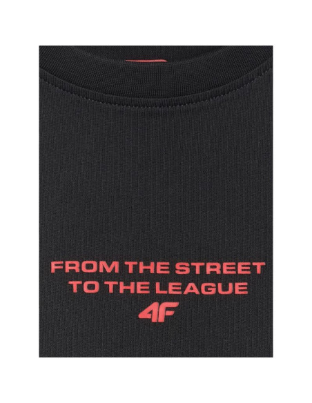 T-shirt loose z nadrukiem chłopięcy 4f 4fjrss26ttshm3835-20s