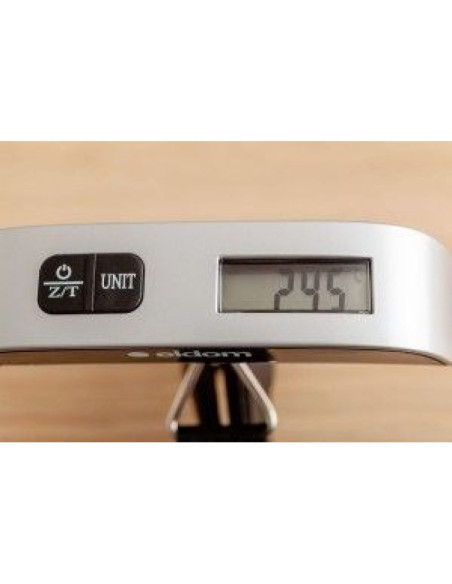 Eldom elektroniczna waga bagażowa wb10 velart dokładność 50g waga max. 50 kg