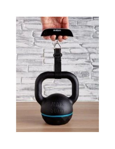 Eldom elektroniczna waga bagażowa wb10 velart dokładność 50g waga max. 50 kg