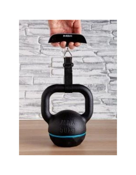 Eldom elektroniczna waga bagażowa wb10 velart dokładność 50g waga max. 50 kg