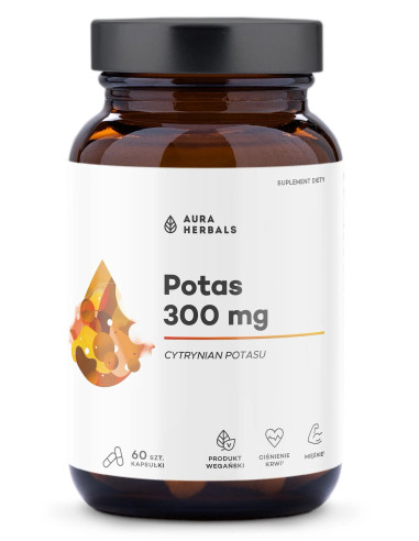 Potas 300 Mg, Cytrynian Potasu (60 Kaps.)