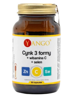 Cynk 3 Formy + Witamina C + Selen (90 Kaps.)