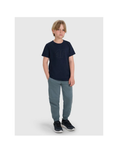 T-shirt regular z nadrukiem chłopięcy 4f 4fjrmm00ttshm3255-31s