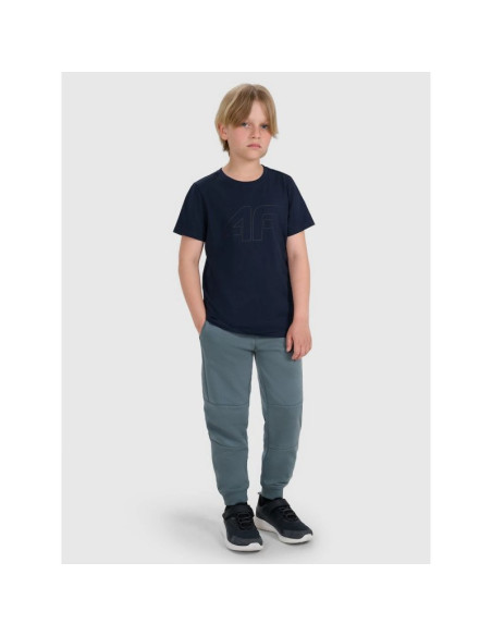 T-shirt regular z nadrukiem chłopięcy 4f 4fjrmm00ttshm3255-31s