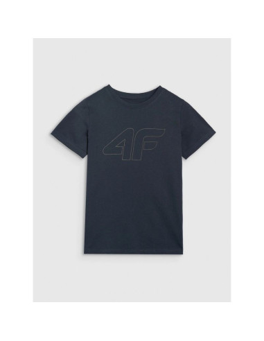 T-shirt regular z nadrukiem chłopięcy 4f 4fjrmm00ttshm3255-31s