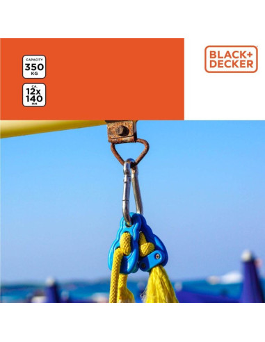 Karabińczyk stalowy 2szt black + decker