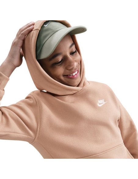 Bluza dla dzieci nike sportswear club fleece beżowa fd3000 200