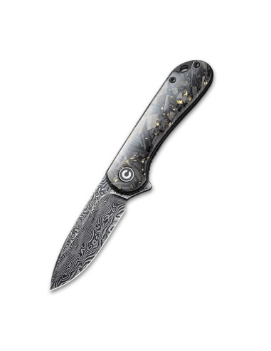 Nóż civivi elementum damast resin cf&g c907c-ds1