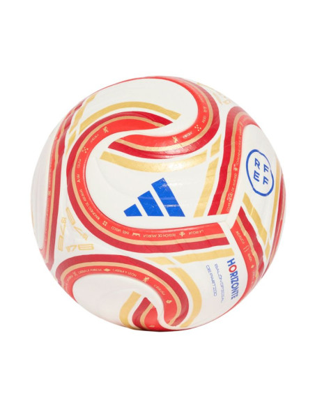 Piłka nożna adidas spain rfef 26/27 pro biało-czerwono-pomarańczowa ke5082