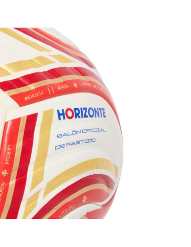 Piłka nożna adidas spain rfef 26/27 pro biało-czerwono-pomarańczowa ke5082