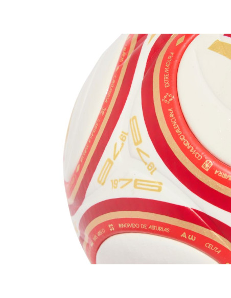 Piłka nożna adidas spain rfef 26/27 pro biało-czerwono-pomarańczowa ke5082