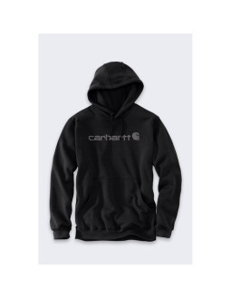 Bluza z kapturem carhartt marquette logo sweatshirt - black/gray rozmiar: m