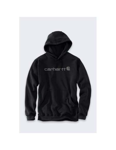 Bluza z kapturem carhartt marquette logo sweatshirt - black/gray rozmiar: m