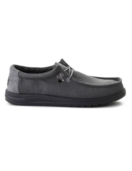 Heydude wally stretch canvas block granite grey/multi 44353-1vt