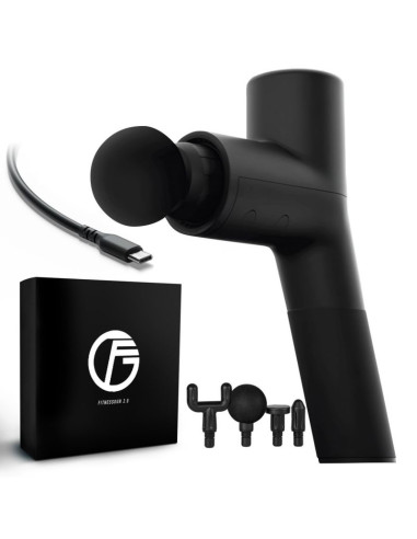 Extralink massage gymgun fit 2.0 lite | pistolet do masażu | 4 głowice, 6 trybów