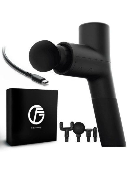 Extralink massage gymgun fit 2.0 lite | pistolet do masażu | 4 głowice, 6 trybów