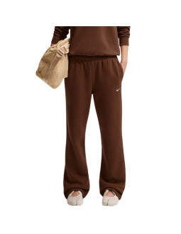 Spodnie damskie nike studio fleece medium weigh brązowe im8078 259