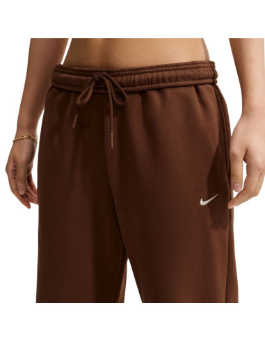 Spodnie damskie nike studio fleece medium weigh brązowe im8078 259