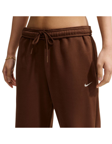 Spodnie damskie nike studio fleece medium weigh brązowe im8078 259