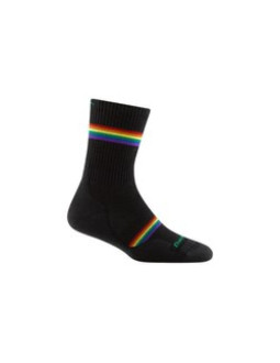 Skarpety damskie darn tough prism micro crew lightweight with cushion - black rozmiar: m
