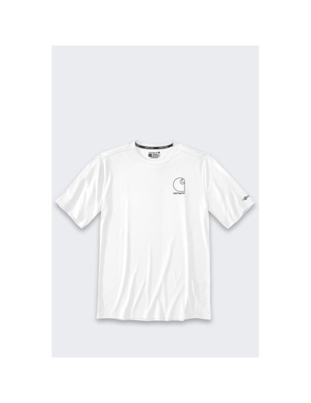 Koszulka sun defender lightweight logo ss white