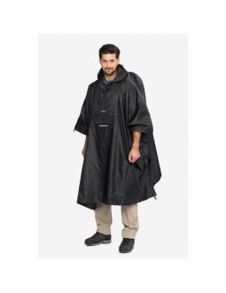 Poncho przeciwdeszczowe viking vesper backpack, czarne