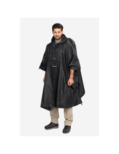 Poncho przeciwdeszczowe viking vesper backpack, czarne