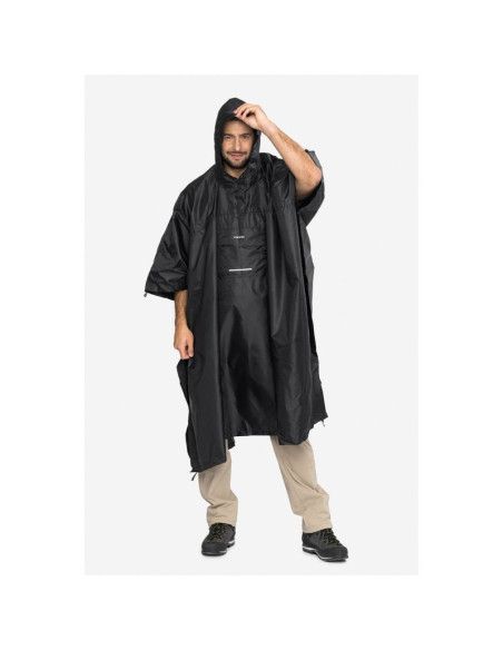 Poncho przeciwdeszczowe viking vesper backpack, czarne