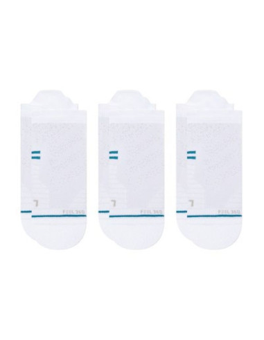 Skarpety biegowe stance athletic tab 3 pack - white rozmiar: m
