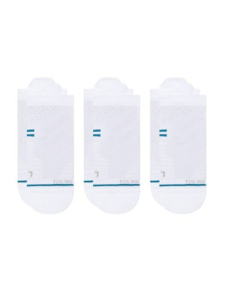 Skarpety biegowe stance athletic tab 3 pack - white rozmiar: m