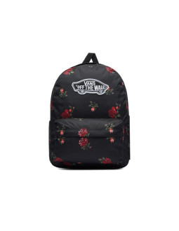 Plecak szkolny vans old skool classic backpack – czarny w róże 22l