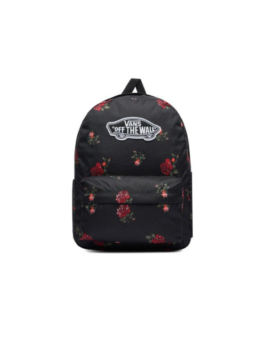 Plecak szkolny vans old skool classic backpack – czarny w róże 22l