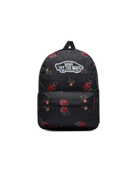 Plecak szkolny vans old skool classic backpack – czarny w róże 22l