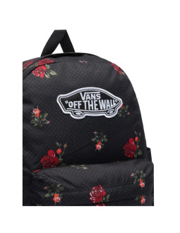 Plecak szkolny vans old skool classic backpack – czarny w róże 22l 2