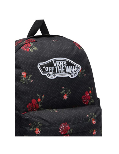 Plecak szkolny vans old skool classic backpack – czarny w róże 22l
