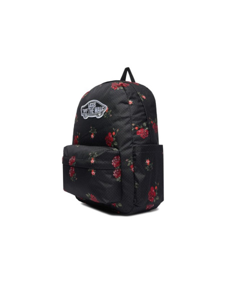 Plecak szkolny vans old skool classic backpack – czarny w róże 22l