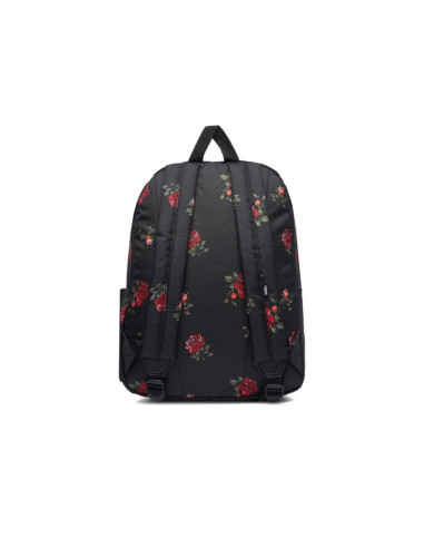 Plecak szkolny vans old skool classic backpack – czarny w róże 22l