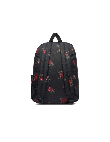 Plecak szkolny vans old skool classic backpack – czarny w róże 22l