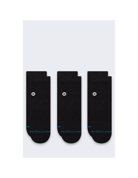 Skarpety stance icon quarter 3 pack - black