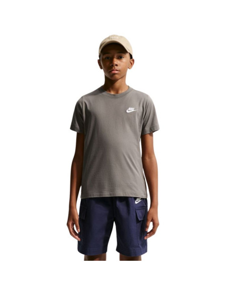 Koszulka dla dzieci nike sportswear szara fz5177 289