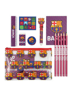 Fc barcelona zestaw przyborów szkolnych w saszetce  2700002517